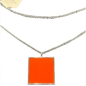 👋 3/$15 Fashion Necklace Orange Square 🟧